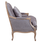 Кресло Ava Classical Armchair brown and grey velour варинант исполнения - 2 | Loft Concept в Новосибирске