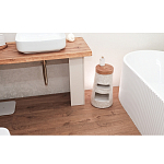 Керамический столик с деревянной столешницей "Пешка" варинант исполнения - 2 | Loft Concept в Новосибирске