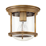 Потолочный светильник для ванных комнат с цилиндрическим стеклянным плафоном и одной лампой Hinkley варинант исполнения - 5 | Loft Concept в Новосибирске