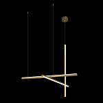 Люстра с 3-мя  пересекающимися цилиндрическими плафонами на тонких тросах Trumpet tube варинант исполнения - 3 | Loft Concept в Новосибирске