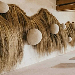 Большая дизайнерская Инсталляция из соломы RAFFIA Installation  варинант исполнения - 4 | Loft Concept в Новосибирске