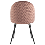 Мягкий стул в велюре пыльно-розового цвета Miruna Chair варинант исполнения - 3 | Loft Concept в Новосибирске