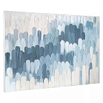 Панно декоративное с ручной росписью Blue Strokes варинант исполнения - 1 | Loft Concept в Новосибирске
