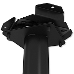 Барный стул вращающийся со спинкой и подлокотниками Douglas Rhombus Черный Велюр варинант исполнения - 7 | Loft Concept в Новосибирске