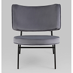 Мини-кресло District Lounge велюр серый варинант исполнения - 4 | Loft Concept в Новосибирске