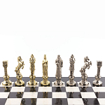 Шахматы Ренессанс с доской из натурального мрамора Decorative Thematic Chess варинант исполнения - 2 | Loft Concept в Новосибирске