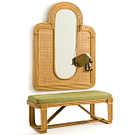 Скамья из ротанга с подушкой Mattia Rattan Bench варинант исполнения - 5 | Loft Concept в Новосибирске