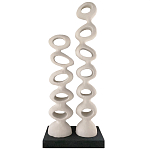 Белые тотемы природной формы Большой напольный Арт-объект Vega   варинант исполнения - 1 | Loft Concept в Новосибирске