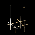 Люстра с 6-ю цилиндрическими плафонами на тонких тросах Trumpet tube варинант исполнения - 5 | Loft Concept в Новосибирске