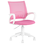 Офисное кресло с основанием из белого пластика Desk chairs Pink варинант исполнения - 1 | Loft Concept в Новосибирске