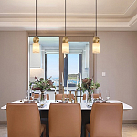 Подвесной светильник светодиодный с цилиндрическим плафоном Stone Helios варинант исполнения - 1 | Loft Concept в Новосибирске