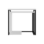 Комплект из 2-х приставных столов белого цвета из дерева ZIGOSH WHITE варинант исполнения - 1 | Loft Concept в Новосибирске