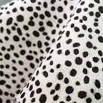 Мебельная ткань Искусственный мех  белый леопард 90 см T5-3 варинант исполнения - 2 | Loft Concept в Новосибирске