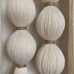 Панно на стену из хлопковых нитей White Morse Wall Hanging  варинант исполнения - 3 | Loft Concept в Новосибирске