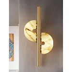 Бра  с фигурным мраморным рассеивателем Spiral of Warm Light варинант исполнения - 6 | Loft Concept в Новосибирске