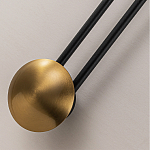 Бра с янтарным стеклянным диском и золотистыми акцентами Savio Glass Disc варинант исполнения - 3 | Loft Concept в Новосибирске