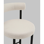 Стул полубарный Floreo букле молочный варинант исполнения - 2 | Loft Concept в Новосибирске