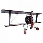 Полка книжная в виде аэроплана в стиле лофт FLY варинант исполнения - 1 | Loft Concept в Новосибирске