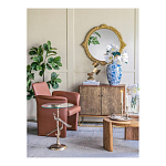 Столик с круглой стеклянной столешницей и корпусом в виде двух павлинов на ветке Table Two Peacocks варинант исполнения - 8 | Loft Concept в Новосибирске