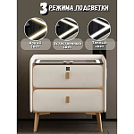 Умная прикроватная тумбочка c зарядкой для телефона Nightstand Smart варинант исполнения - 2 | Loft Concept в Новосибирске