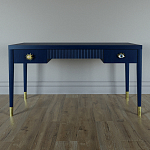 Письменный стол Elsa Dreams Blue Шпон дерево с двумя ящиками варинант исполнения - 1 | Loft Concept в Новосибирске