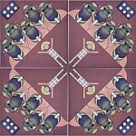 Плитка дизайнерская с узором Мангалоры варинант исполнения - 3 | Loft Concept в Новосибирске