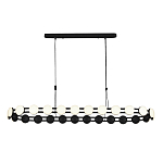 Люстра овальная с круглыми светодиодными источниками света Maxine Light варинант исполнения - 10 | Loft Concept в Новосибирске