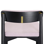 Барный стул из массива ясеня с обивкой из рогожки Elegant Ash Shape варинант исполнения - 4 | Loft Concept в Новосибирске