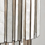 Потолочный светильник с подвесами из перламутра Unique Shine Effect варинант исполнения - 3 | Loft Concept в Новосибирске