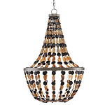 Люстра каплевидной формы с подвесками в виде декоративных бусин Flat Beads варинант исполнения - 2 | Loft Concept в Новосибирске