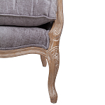 Кресло Ava Classical Armchair brown and grey velour варинант исполнения - 6 | Loft Concept в Новосибирске