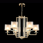 Люстра с 6-ю цилиндрическими плафонами из стекла Laurent варинант исполнения - 2 | Loft Concept в Новосибирске