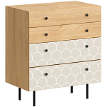Комод с принтом на ящиках Elise Chest of Drawers варинант исполнения - 9 | Loft Concept в Новосибирске