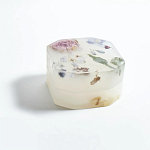 Шкатулка из эпоксидной смолы с цветами белая Epoxy Resin Square Box White варинант исполнения - 5 | Loft Concept в Новосибирске