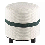 Пуф с плетеной светло-бежевой обивкой Serene Holidays варинант исполнения - 1 | Loft Concept в Новосибирске