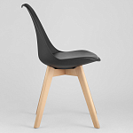 Стул с основой из пластика и мягким сиденьем Arvika Black варинант исполнения - 3 | Loft Concept в Новосибирске