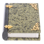 Шкатулка в виде книги из натурального камня змеевик Stone Casket варинант исполнения - 1 | Loft Concept в Новосибирске