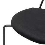 Стул с мягким сиденьем черный Stool Loft Black варинант исполнения - 7 | Loft Concept в Новосибирске