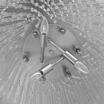 Люстра круглая с прозрачными стеклянными трубками Nembus варинант исполнения - 8 | Loft Concept в Новосибирске