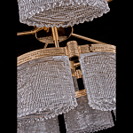 Люстра двухъярусная с текстурными овальными абажурами Splendor Palace Style варинант исполнения - 4 | Loft Concept в Новосибирске