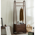 Вешалка деревянная с 2- мя ящиками Moon Walnut Furniture варинант исполнения - 2 | Loft Concept в Новосибирске