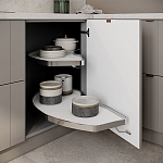 Кухонный гарнитур с фасадом в полоску Rainier Kitchen Set варинант исполнения - 2 | Loft Concept в Новосибирске