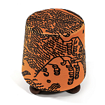 Пуф Wakonda Terracotta Tiger Mountain с Круглыми ножками  варинант исполнения - 2 | Loft Concept в Новосибирске