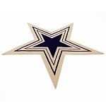 Дизайнерский ковер в виде звезды Poltronova Tappeto Stella Grey Navy Blue Rug варинант исполнения - 2 | Loft Concept в Новосибирске