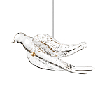 Подвесной светильник с прозрачной стеклянной птичкой Serip Voa варинант исполнения - 6 | Loft Concept в Новосибирске