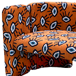 Акцентный Двухместный Диван Leela Оранжевый Орнамент варинант исполнения - 2 | Loft Concept в Новосибирске