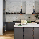  Подвесной светильник черного матового цвета с конусным плафоном 65 см Elstead Lighting варинант исполнения - 9 | Loft Concept в Новосибирске