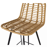 Стул барный с ротанговым плетением Half Bar Chair with Wicker без подлокотников варинант исполнения - 6 | Loft Concept в Новосибирске