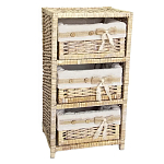 Стеллаж для детской с плетенным выдвижными корзинами Bow варинант исполнения - 1 | Loft Concept в Новосибирске