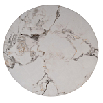 Стол журнальный круглый керамогранит белый Keramos варинант исполнения - 2 | Loft Concept в Новосибирске